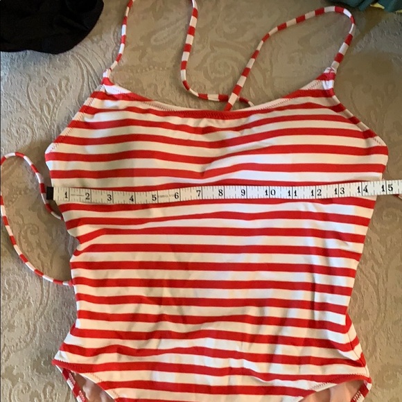 Jcrew tie back striped one piece size 8 - Picture 4 of 7